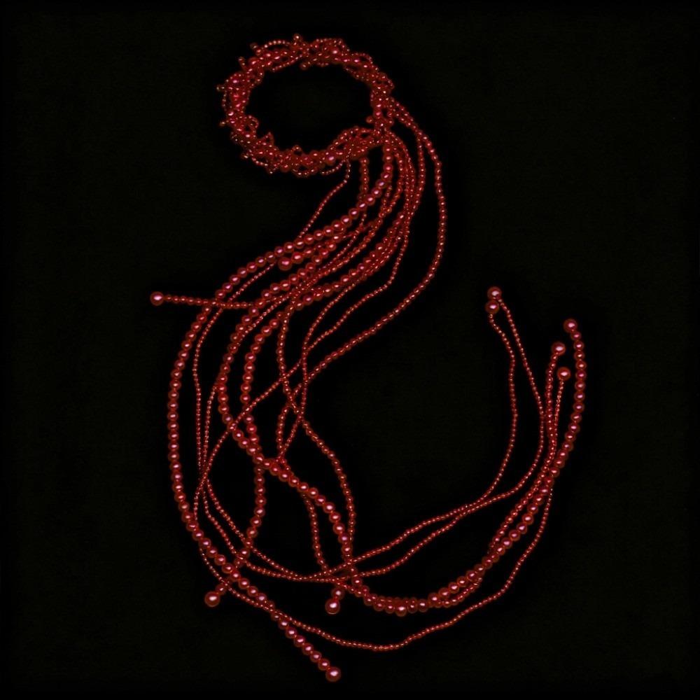 

Romantic Pearl Tassels Hair Accessories Elegant Bride Hair Vine Flower Hair Clip Banquet Event Red Tassels