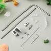 2Pcs Heavy Duty Fish Tank Light Bracket Aluminum Alloy Adjustable Aquarium Lighting Stand for Freshwater and Saltwater Tanks