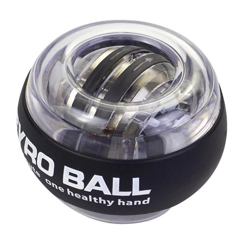 Luminous Fitness Gyroscope: Wrist & Arm Muscle Training Power Ball - Dazzling Platinum Grip