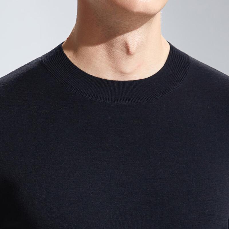 Antonio Men's Merino Wool Mock Neck Pullover Sweater