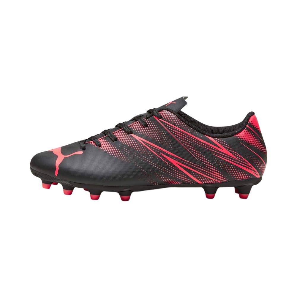 Puma Attacanto Comfortable Soft FG AG Football Shoes Men Football Shoes Black Red 107477-03