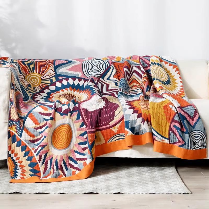 

LISM Kaleidoscope Cotton Gauze Summer Quilt