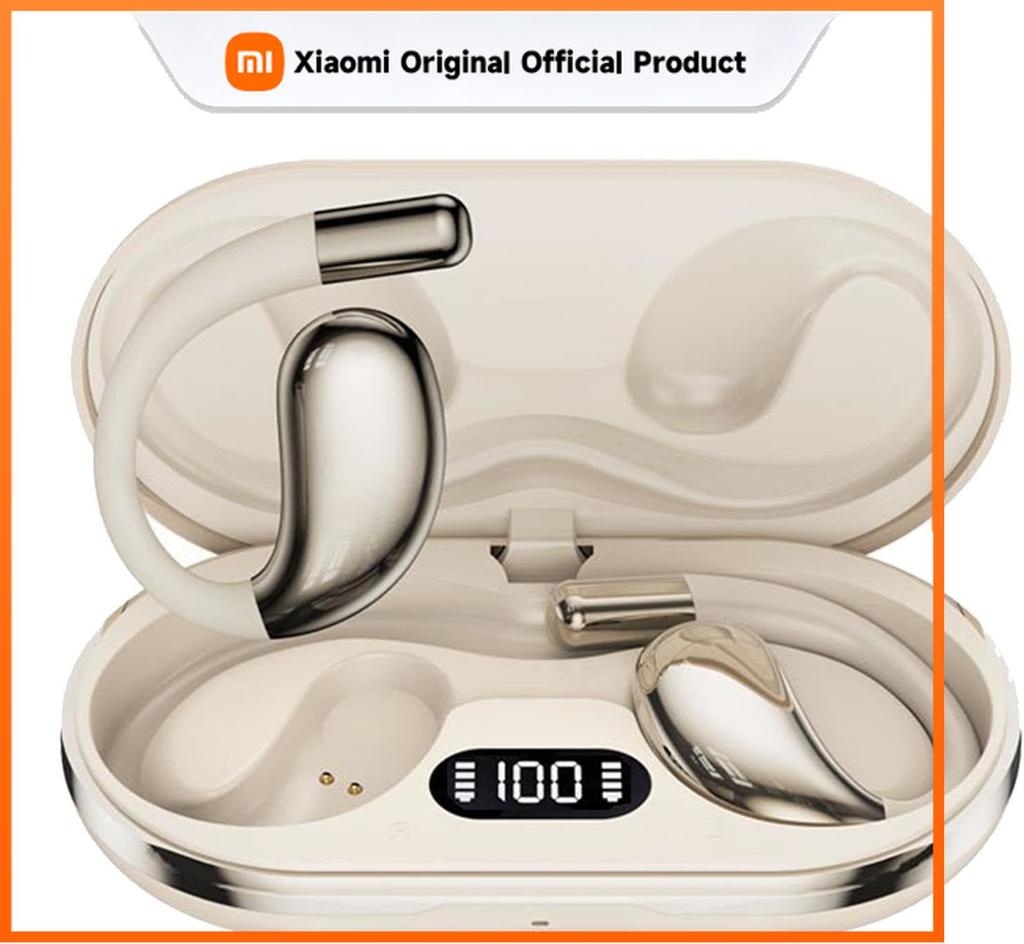 Xiaomi Open Wireless Earbuds Earphones Wireless Bluetooth 5.4 with Mic, IPX5 Waterproof, 40H Playtime, Ear Hook Workout Earphones
