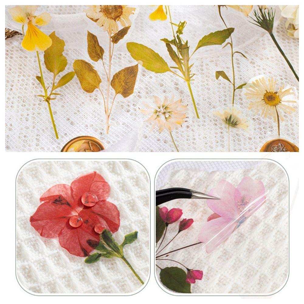 Leaf Flower Sticker Floral Stationery Envelope Sticker DIY Decorative Sticker  Diary Decoration