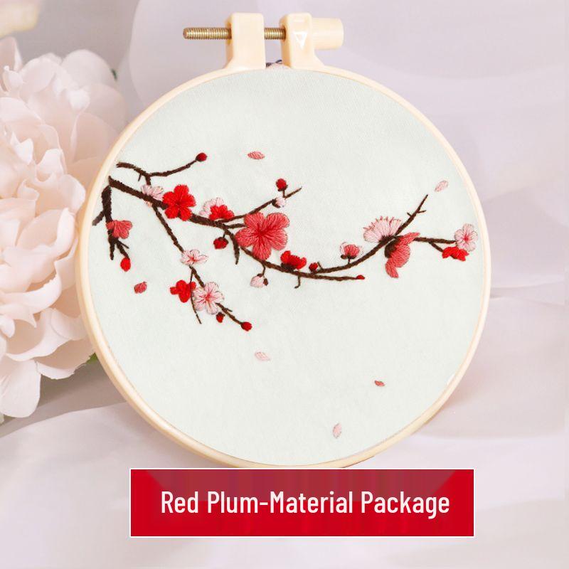 Beginner's Hand Embroidery Kit: Create Su Embroidery, Punch Needle, Ribbon Embroidery, and Cross-Stitch Items.