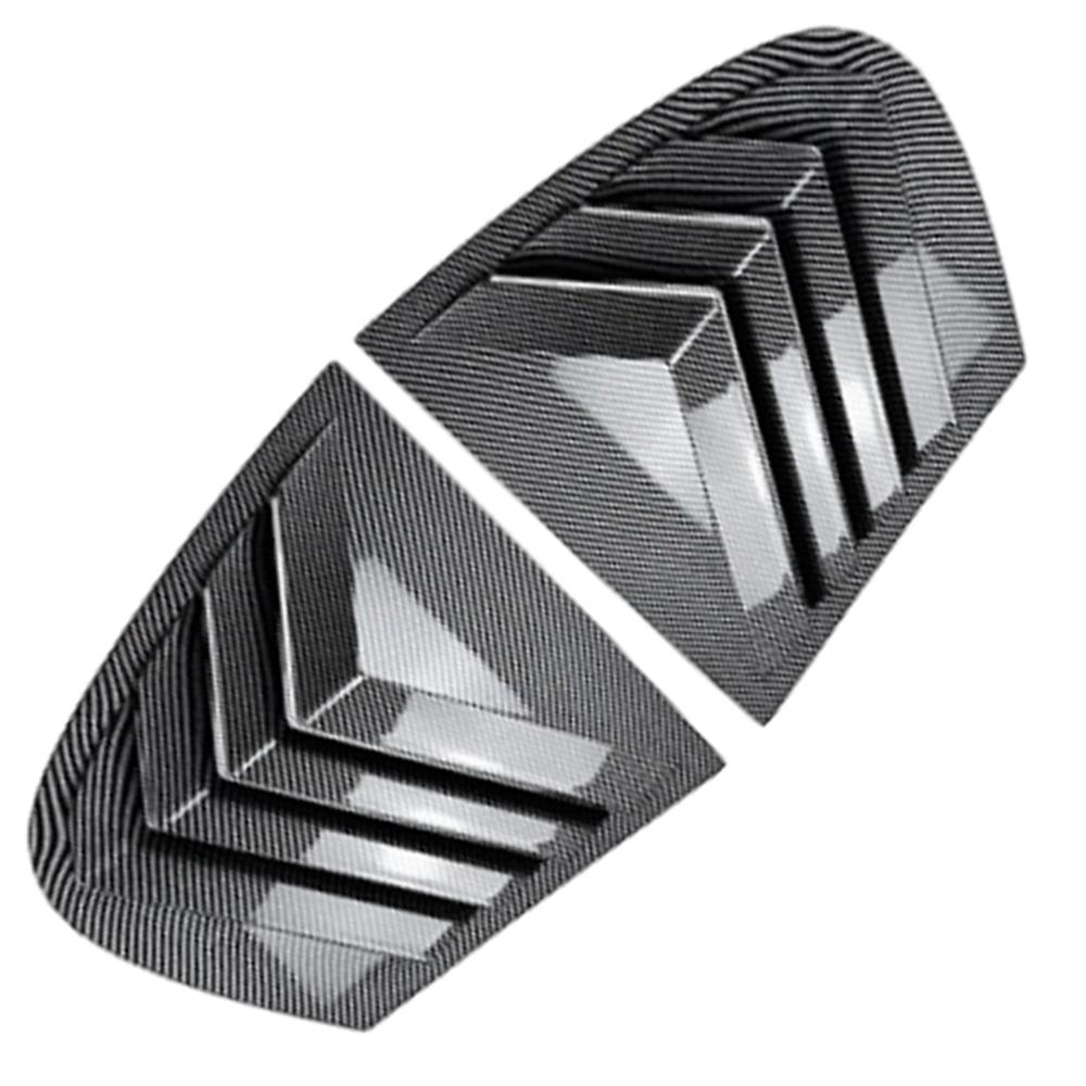 ABS 2PCS Rear Side Window Trim Spoiler For BMW 1 Series E87 2005 -2011 Window Shutter Cover Louver Air Vents Accessories Parts