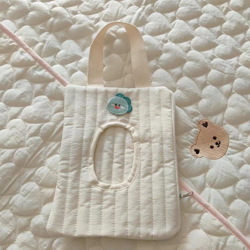 Removable Car Mounted Tissue Box Cartoon Hanging Storage Box New Wet Wipes Case  Home Use