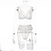 New Lace Sexy Lingerie Transparent Hot Lace Erotic Underwear Bra Set and Garter Hot Erotic Sleepwear Likable  Appeal