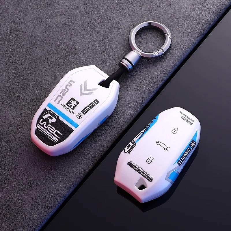 2026 Sıcak Araba Sticker Modası TPU Araba Akıllı Anahtar Kılıfı Fob Kılıfı Koruyucu Tutucu Kabuk Peugeot 308 408 508 2008 3008 4008 5008 İçin