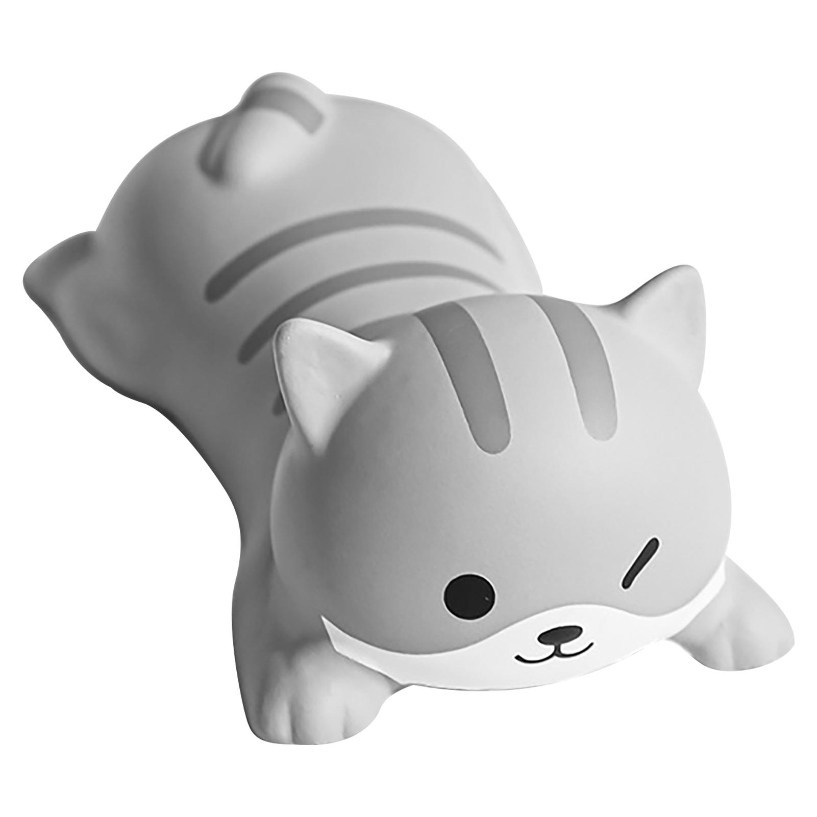 

Клавиатура подставка для запястья мультяшный животный стиль мягкая удобная клавиатура для снятия усталости подушка для запястья для дома Gray Cat