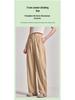 Women's Spring-Summer Curved Blade Wide-Leg Casual Pants - Loose, Straight, Versatile, Nine-Point Length