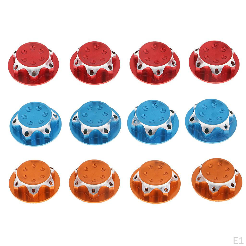 4 Pieces Wheel Hub Nuts 17 Mm /8 RC Car