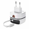 EU UK US Plug 65W Fast Charger Foldable Foot Universal Travel Adapter  Universal USB-C Devices