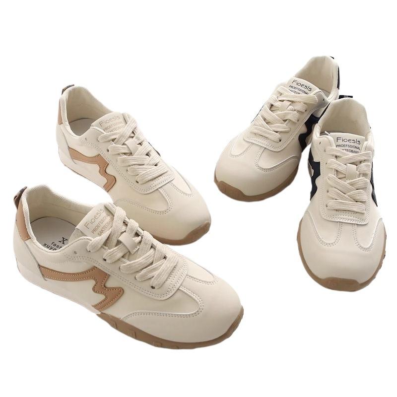 New Sports Leather Shoes, White Shoes, Versatile Casual Running, Soft, Lightweight, Non-slip and Delicate Women's Shoes