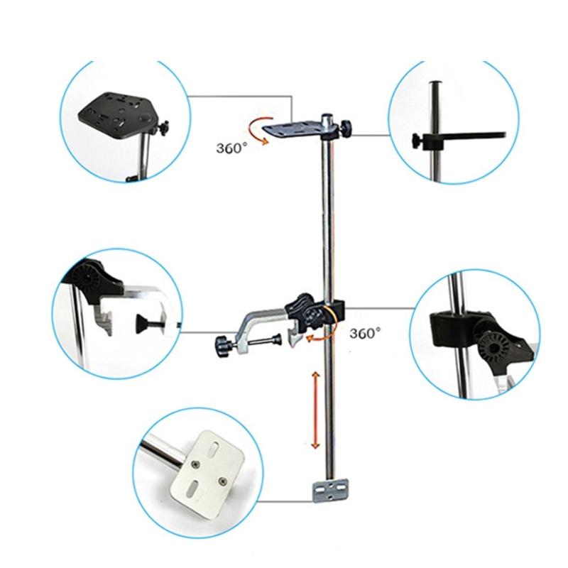 360 Degree Rotating Holder Transducer Bracket Fish Finder Mount Aluminum Transducer Mount Bracket Quick Removal