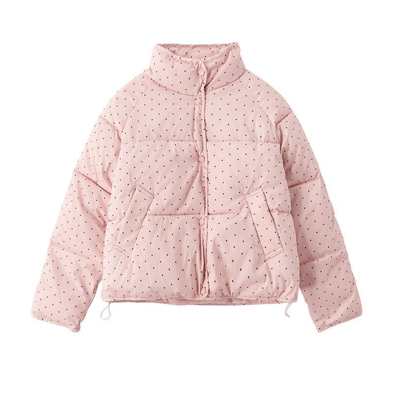 Niche Polka Dot Down Cotton-padded Clothes Women's Short Winter New Versatile Sweet Small Cotton-padded Coat