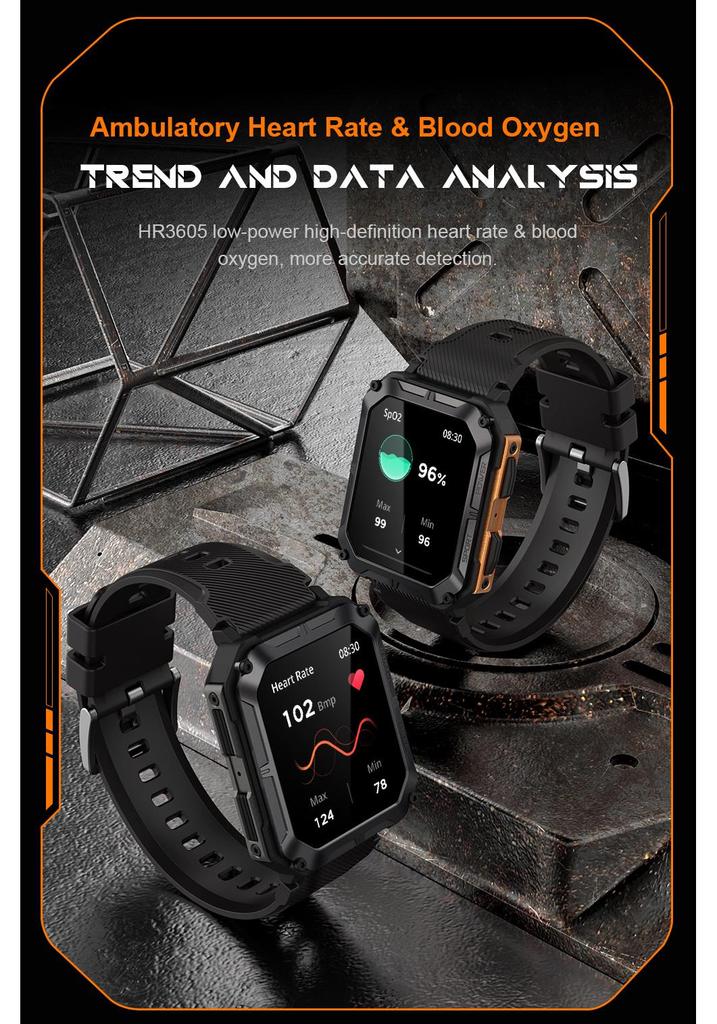 C20PRO DaFit 1.83" Chamada Bluetooth Smartwatch Esportivo IP68