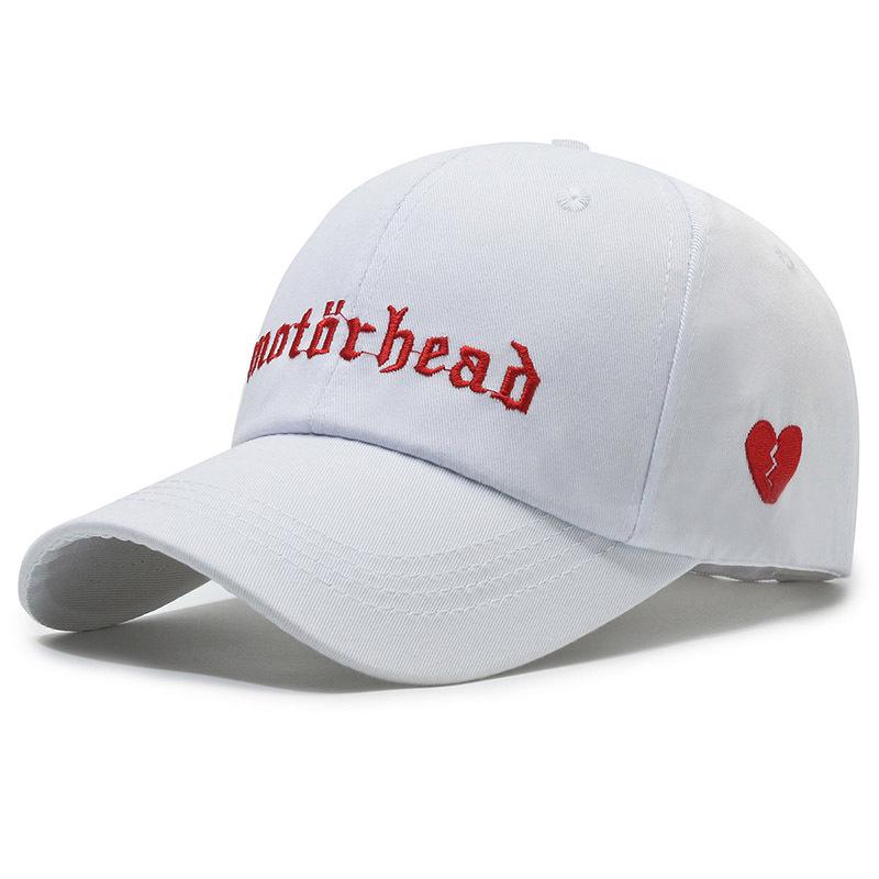 

Женская модная весенне-летняя корейская бейсболка с вышитым дизайном сердца и защитой от солнца Adjustable белый