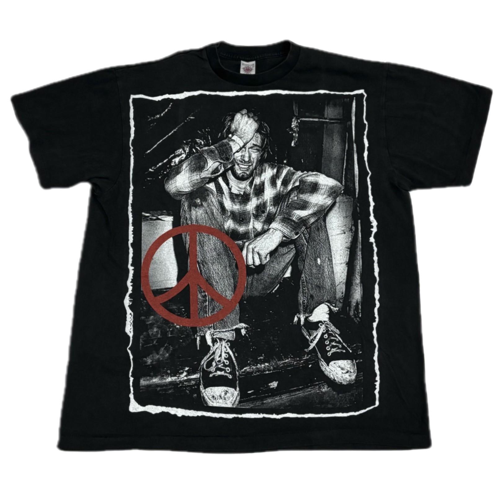 Kurt Cobain AOP Nirvana 90s Band Vintage Grunge Music Tour XL T-Shirt REPRINT S