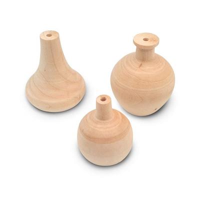 Mini Wooden Vases 3 Pieces