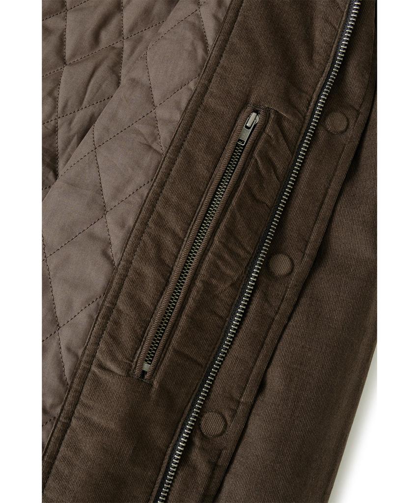 HATCHINGROOM Tanker Jacket Corduroy Dark Brown