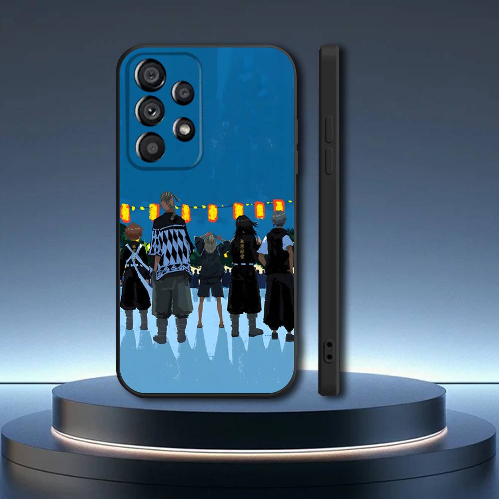 Tokyo Revengers Cool Phone Case For Samsung Galaxy A73,31,32,72,41,53,52,71,22,5G,Note,J7,8,9 Soft Black Cover