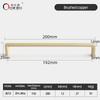 Oukali Modern Fashion Furniture Cabinet Handle Wardrobe Kitchen Matt Black Zinc Alloy Drawer 320mm Handles