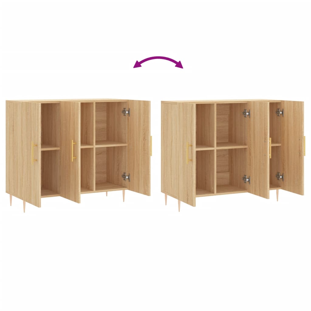 Sideboard Sonoma Oak 90 x 34 x 80 cm Particleboard