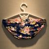 Soutong Low Waist Men Underpants Super Thin Nylon Flower Printed Classics Briefs for Sleep