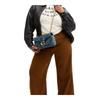 COACH Tabby 26 Quilted Detail Push-Lock Closure Internal Zipper Pocket Magnetic Buckle Pocket Fabric Crossbody Shoulder Bag Medium Women's Dark Indigo