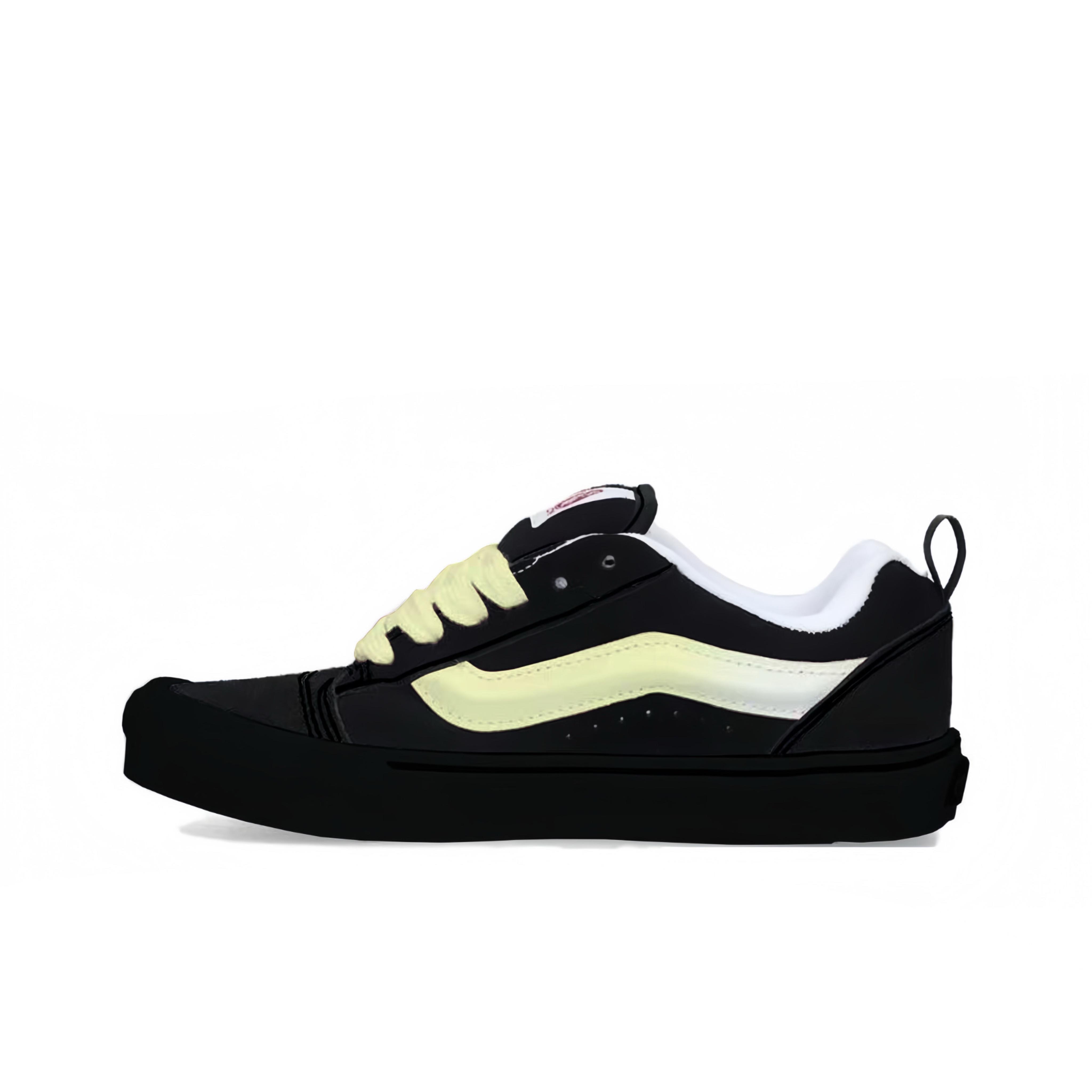 

Vans Knu Skool Slip Resistant Abrasion Resistant Low top Skateboard Shoes Unisex Black Yellow VN0009QC6BT1(Team613-) 35