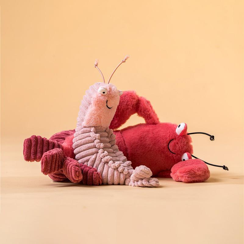 Sheldon Shrimp Plush Toys Crispin Crab Larry Shrimp Dolls Stuffed Animal Plushie Children Birthday Gifts Home Decoration