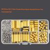 200 Pcs M2.5 Standoff Screw Nut Assortment Kit Gold Nut & Bolt Sets  DIY Electronic Projects