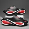 Slippers New Summer Couple Thick Bottom Non-slip Heightening One-word Drag Casual Fashion Soft Bottom Beach Sandals