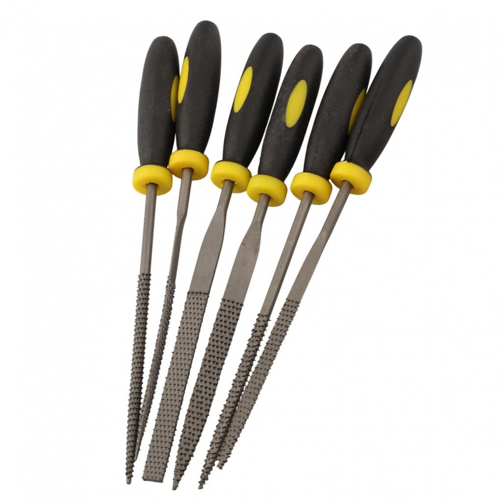 6Pcs Needle Files 140mm Metal Filing Wood Tools Hand