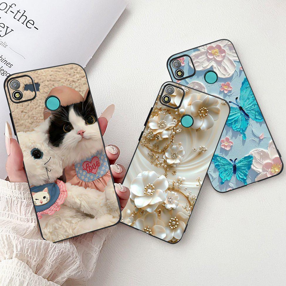 6.0" For Tecno Pop 4 Case Silicone Funny Luxury Cute Cartoon Cat Girls Cool Boys Back Cover For Techno Pop4 Phone Case BC2c BC1s