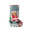 Large Linen Christmas Stockings Christmas Tree Decoration Pendant Cute Candy Gift Bag Holiday Decoration Stockings