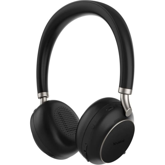 Casque Bluetooth - YEALINK - BH76 - Autonomie 40h - ANC 3 étapes - USB-C avec station de recharge