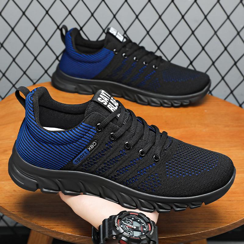 Men's shoes new summer sports shoes breathable mesh running shoes comfortable soft sole single shoes simple versatile casual shoes