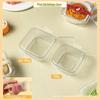 Mooncake Plastic Trays 50Pcs Transparent Thickened Sturdy Food Grade Holders for Mid Autumn Festival Homemade Pastry