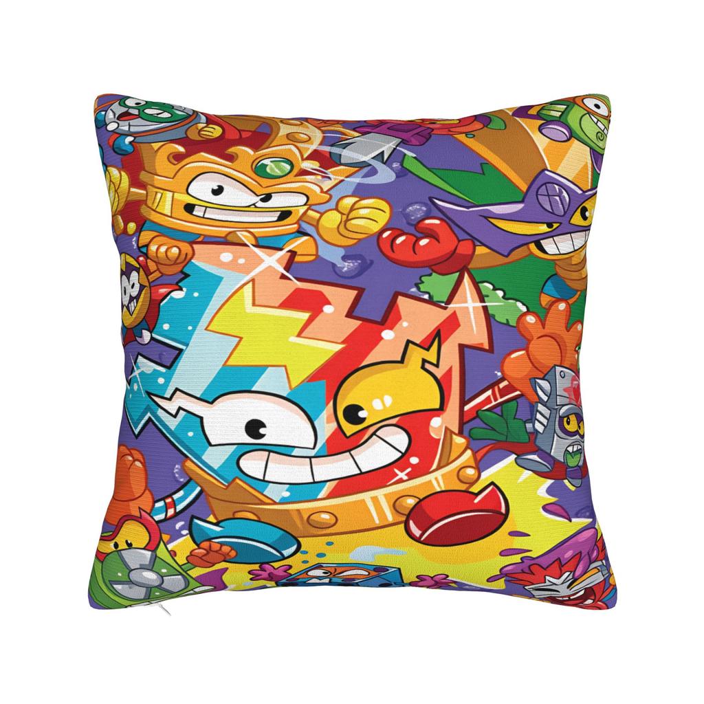 Super Zings Game Pillow Cover  Comfy Cushion Cover Cute Funny Pillow Case For Living Room Bed Chair