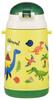 Skater Silicone Straw Water Dinosaur Bottle, 400ml, Push-Open, Design, 26, SSH4C-A