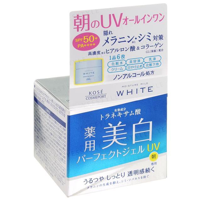 Kose - Moisture Mild White Perfect Gel UV SPF 50+ PA++++ 90g