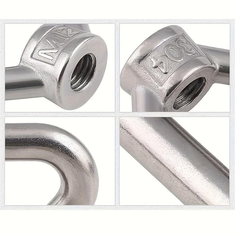 Triangular Ring Nuts, Marine Screw Cap, Hanging Ring Nut, Durable Metal Hardware for Home Renovation, Various Sizes