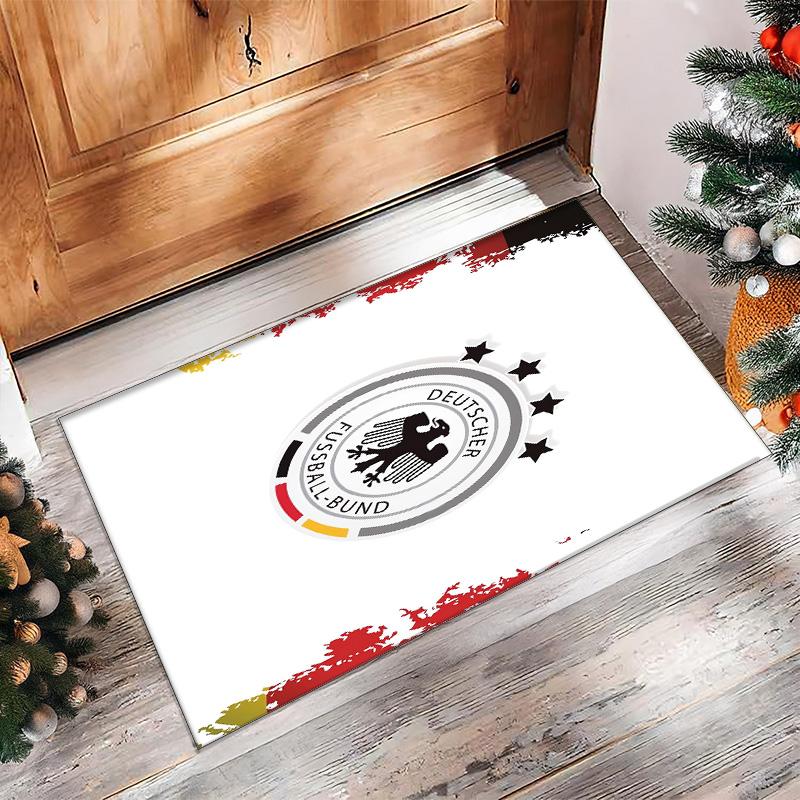 Germany national football team Printed Flannel Area Rug Non Slip Soft Polyester Floor Carpet Indoor Decor Mat for Bedroom Living Room Sofa