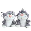 Adorable Lucifer Cat Plush Toy Keychain Cute Soft Figurine For Backpack Decoration