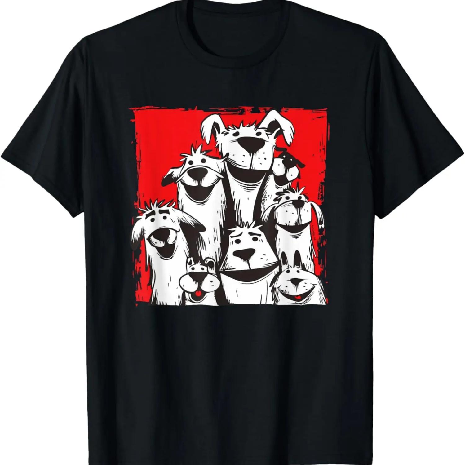 

Dogs Love Happy Dog Cartoon T-Shirt XXXXXL чорний