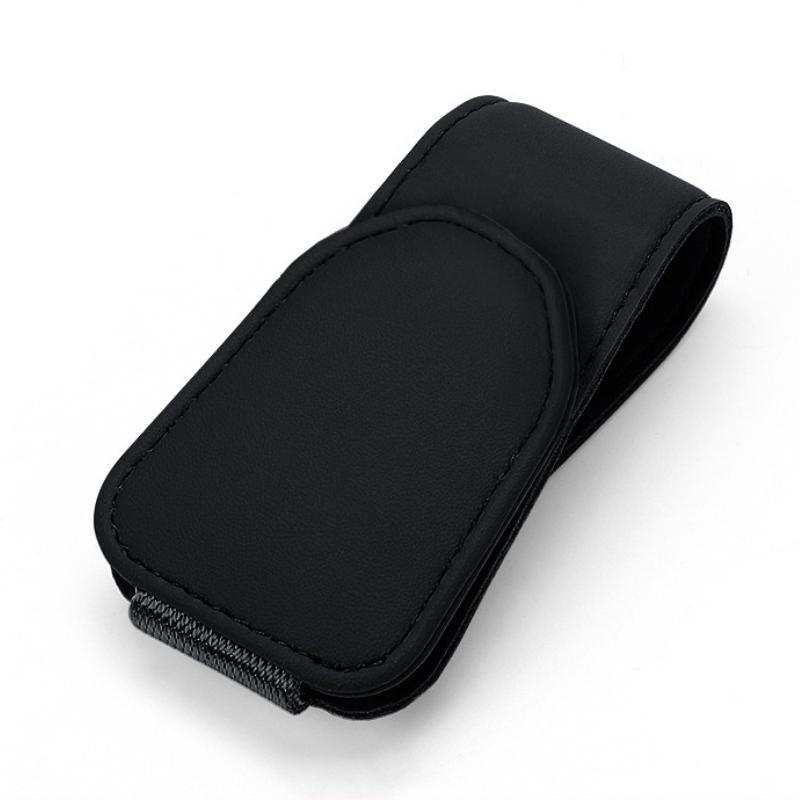 Auto Brillenhalter Universal Auto Sonnenblendenhalter Clip Leder Brillenaufhänger und Ticketkartenclip Brillenhalterung