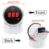 52mm Digital Oil Pressure Gauge Red Backlight with Alarm 0~10 Bar Oil Press Meter 1/8NPT Sensor for Auto Car Boat Marine 12V 24V