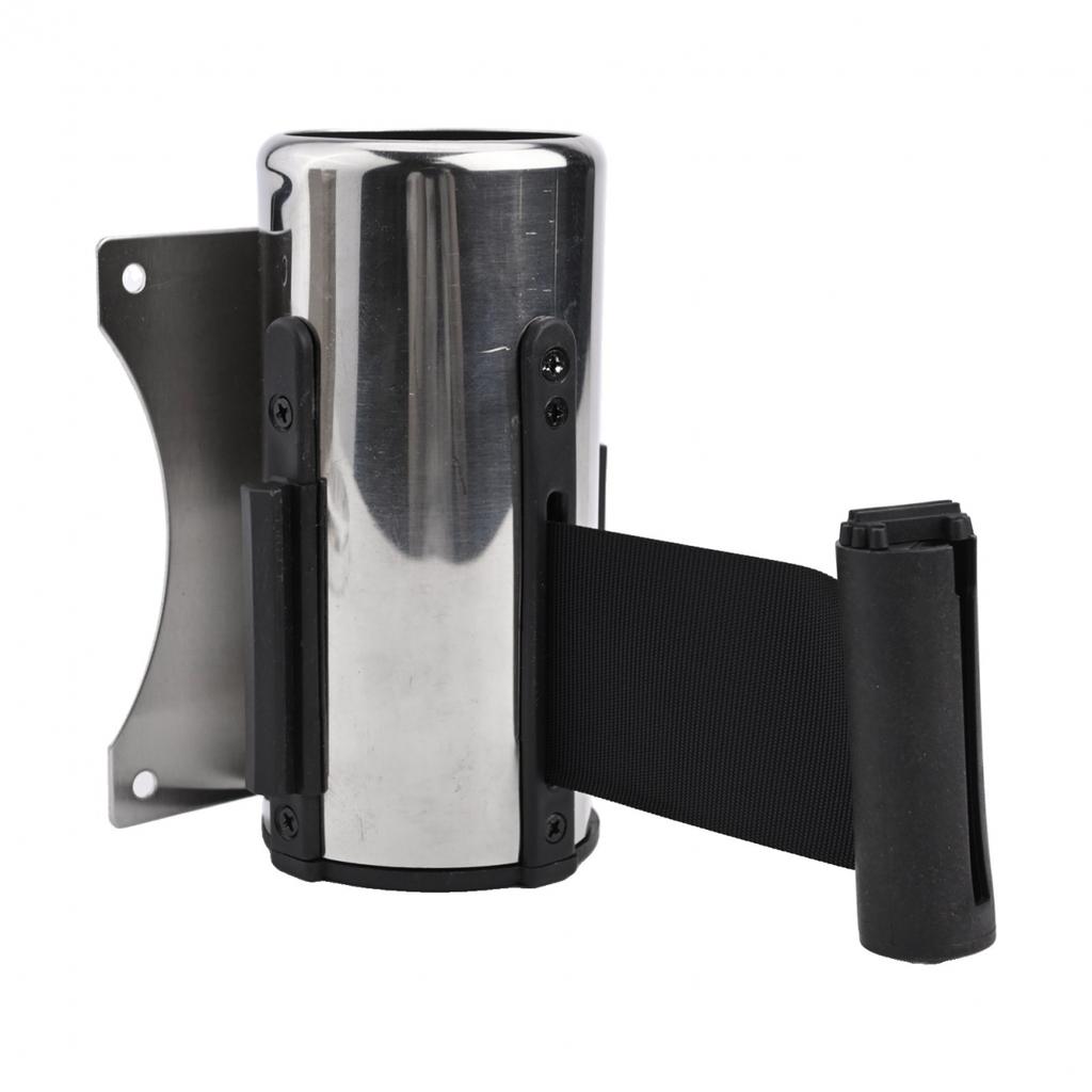 1pc Stainless Stanchion Queue Barrier Wall Mount Crowd Control Retractable Strip